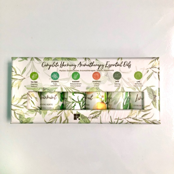 NWOT Essential Oils RESVERALIFE Complete Harmony Aromatherapy Set of 6! - Picture 1 of 7